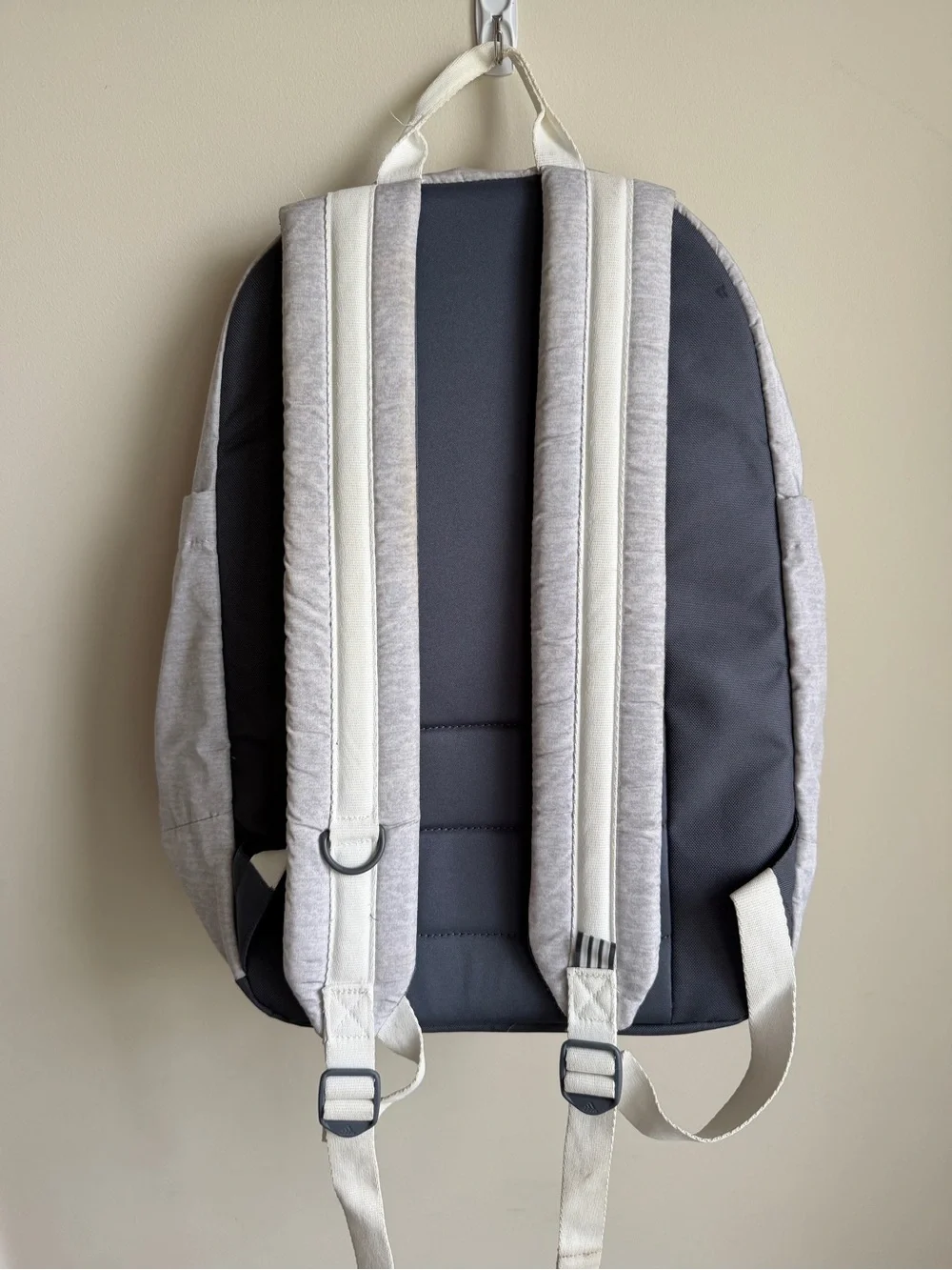 Adidas 3 Stripes Gray and Rose Gold Backpack
